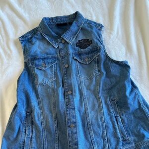 Harley Davidson denim Vest